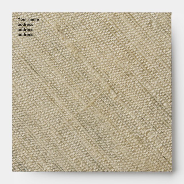 raw silk envelope (Front)