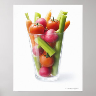 Raw vegetable shake poster
