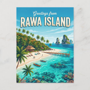 Rawa Island Malaysia Postcard