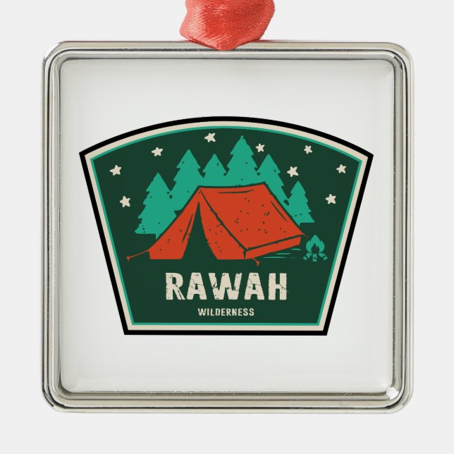 Rawah Wilderness Colorado Camping Metal Ornament (Front)