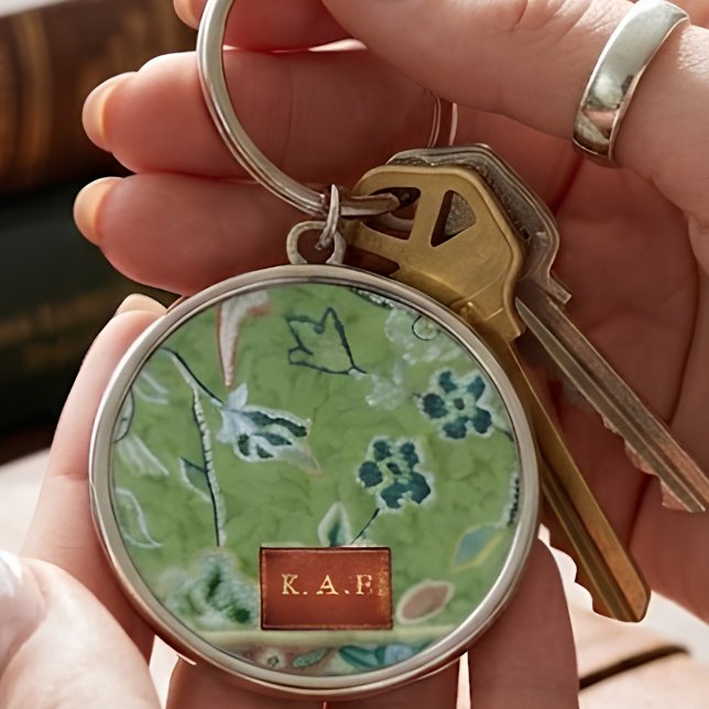 Rawdah Madinah Green Carpet Monogram Medallion Keychain (Creator Uploaded)