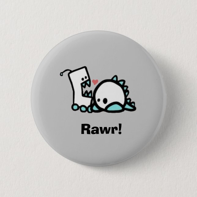 Rawr! 2 Inch Round Button (Front)