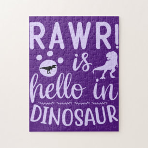 Rawr ! Bonjour dans Dinosaur Jigsaw Puzzle