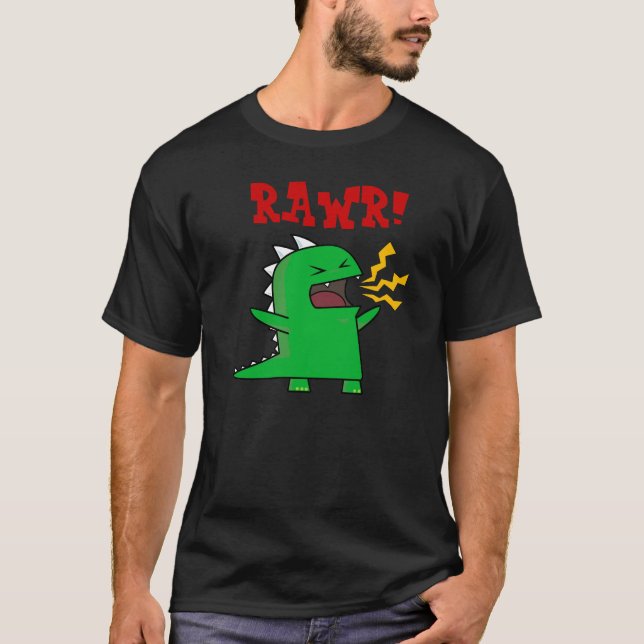 RAWR Dino - customizable! T-Shirt (Front)