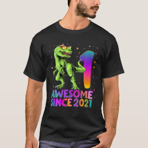 Rawr I'm 1 Kids 1 Year Old 1St Birthday Boy T Rex T-Shirt
