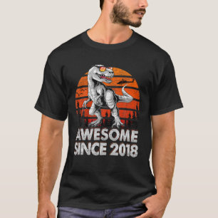 Rawr I'm 4 Kids 4 Year Old 4Th Birthday Boy T Rex T-Shirt