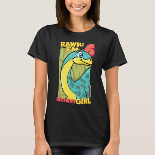 Rawr I'm 6 Birthday Girls 6th Birthday Dino Apato T-Shirt