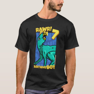 Rawr  I'm 7 Birthday Boys 7th Birthday Dino Zephyr T-Shirt