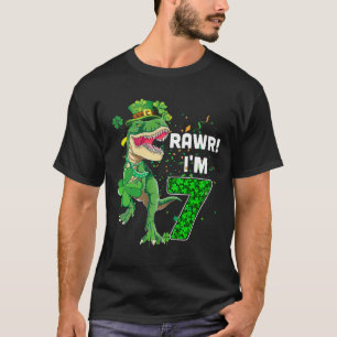 Rawr I'm 7 Birthday Years Old 2015 T Rex Dinosaur  T-Shirt