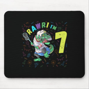 Rawr I'm 7 Dinosaur T-rex 7 Year Old Boy Birthday  Mouse Pad