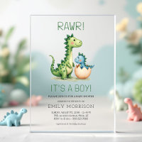 Rawr It's a Boy Dinosaur Baby Boy Shower