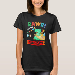 Rawr  It's My 3rd Birthday Third Birthday Birthday T-Shirt