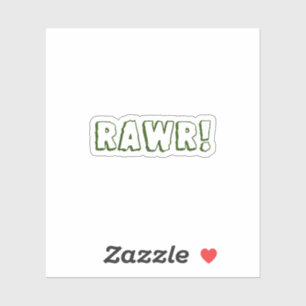 Rawr ! Sticker à bouteille d'eau
