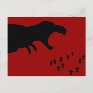 Rawr! T-Rex Postcard