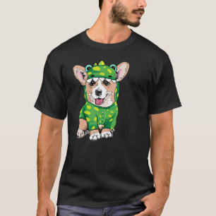 Rawr Welsh Corgi Dinosaur Costume Dog T-Shirt
