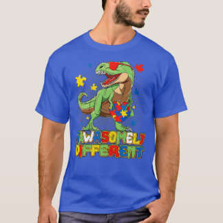 rawrsomely different autism awareness day 3 T-Shirt