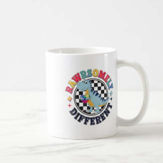 Rawrsomely Different Autism Funny Dinosaur Autism Coffee Mug