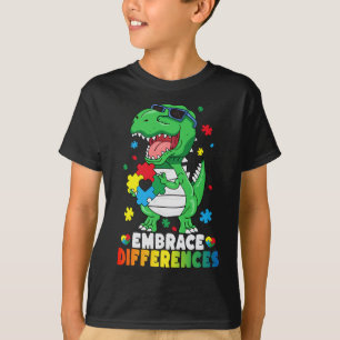 Rawrsomely Different Dinosaur Autism Awareness T-Shirt
