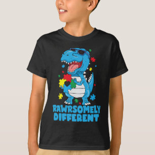 Rawrsomely Different Dinosaur Autism Awareness   T-Shirt