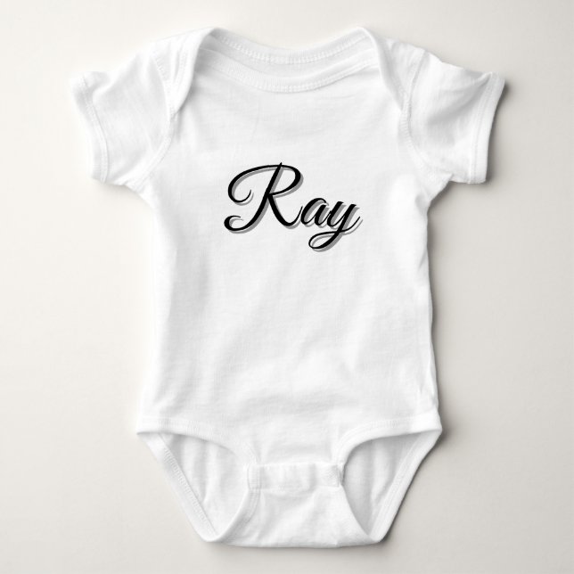 Ray Boys Name, Baby Bodysuit (Front)