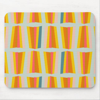 ray citrus gold orange sun ray on vintage blue mouse pad