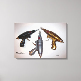 Ray Guns Art on Canvas