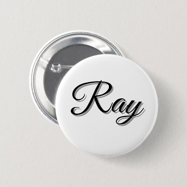 Ray Mens Name, 2 Inch Round Button (Front & Back)
