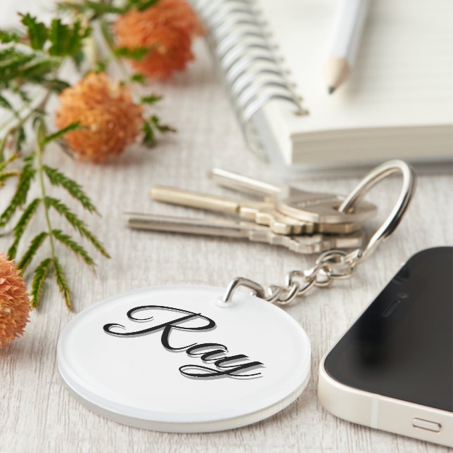 Ray Mens Name, Keychain (Front Right)