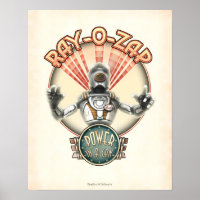 Ray-O-Zap Retro Robot poster (16x20")