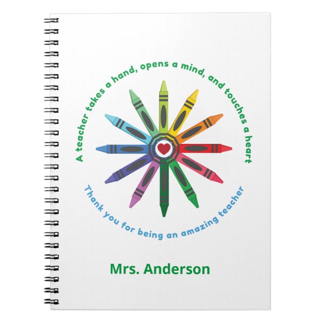 Ray of Crayons / Teacher Appreciation Notebook (Front)