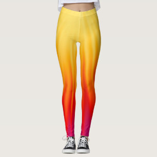 Ray of Light orange & yellow Leggings