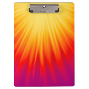 Ray of Light Yellow Red Clipboard