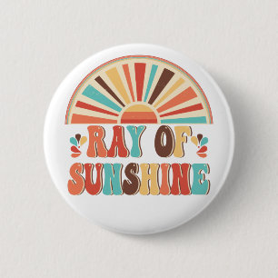 Ray of Sunshine 2 Inch Round Button