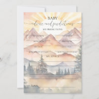 Ray of Sunshine Baby Advice & Predictions Card