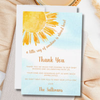 Ray of Sunshine Blue Sky Baby Shower