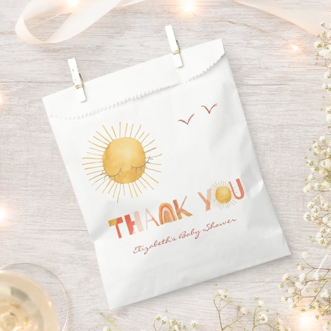 Ray of Sunshine | Boho Summer Thank You  Favour Bag (Clipped)