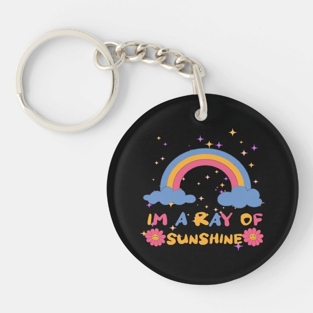 Ray of sunshine keychain (Front)