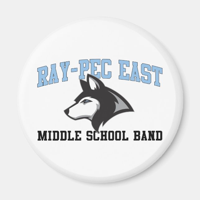 Ray-Pec East Middle School Band Magnet (Front)