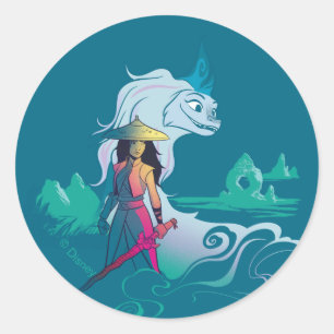 Raya and the Last Dragon Colour Pop Classic Round Sticker