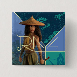Raya Segmented Collage 2 Inch Square Button