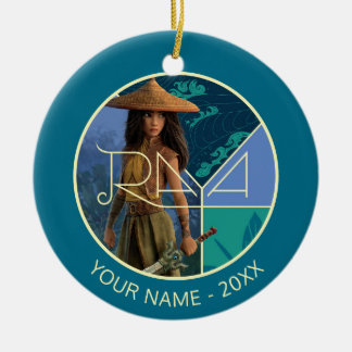 Raya Segmented Collage Ceramic Ornament