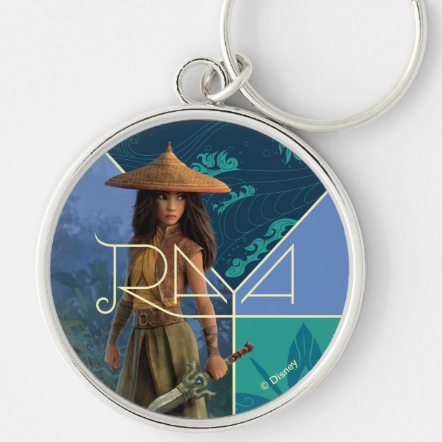Raya Segmented Collage Keychain (Front)