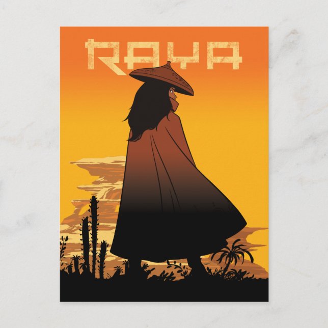 Raya Sunset Graphic Postcard (Front)