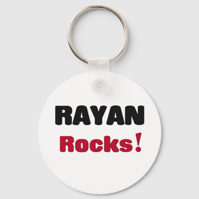 Rayan Rocks Keychain (Front)