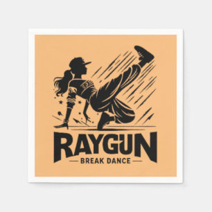 Raygun Raygun breakdancer,breakdancing Napkin
