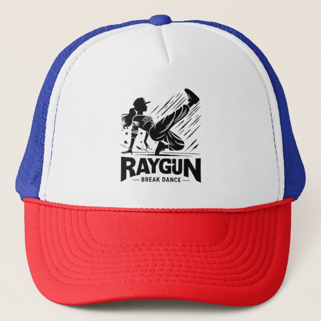 Raygun Raygun breakdancer,breakdancing  Trucker Hat (Front)