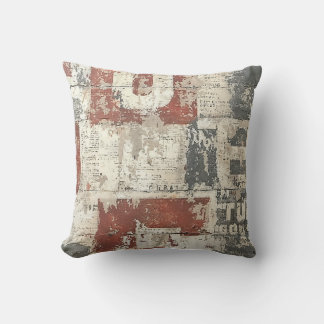Rayleigh Drawings Random Rural Numbers Throw Pillow