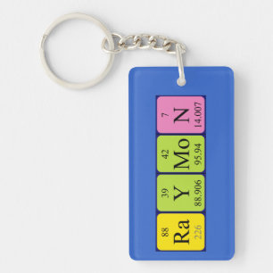 Raymon periodic table name keyring