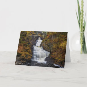 Raymondskill Falls in Autumn 2018 Card