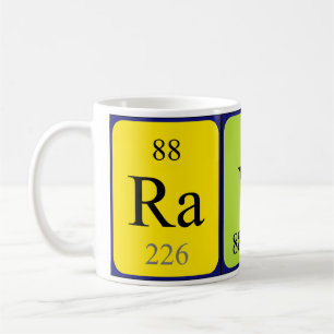 Rayna periodic table name mug